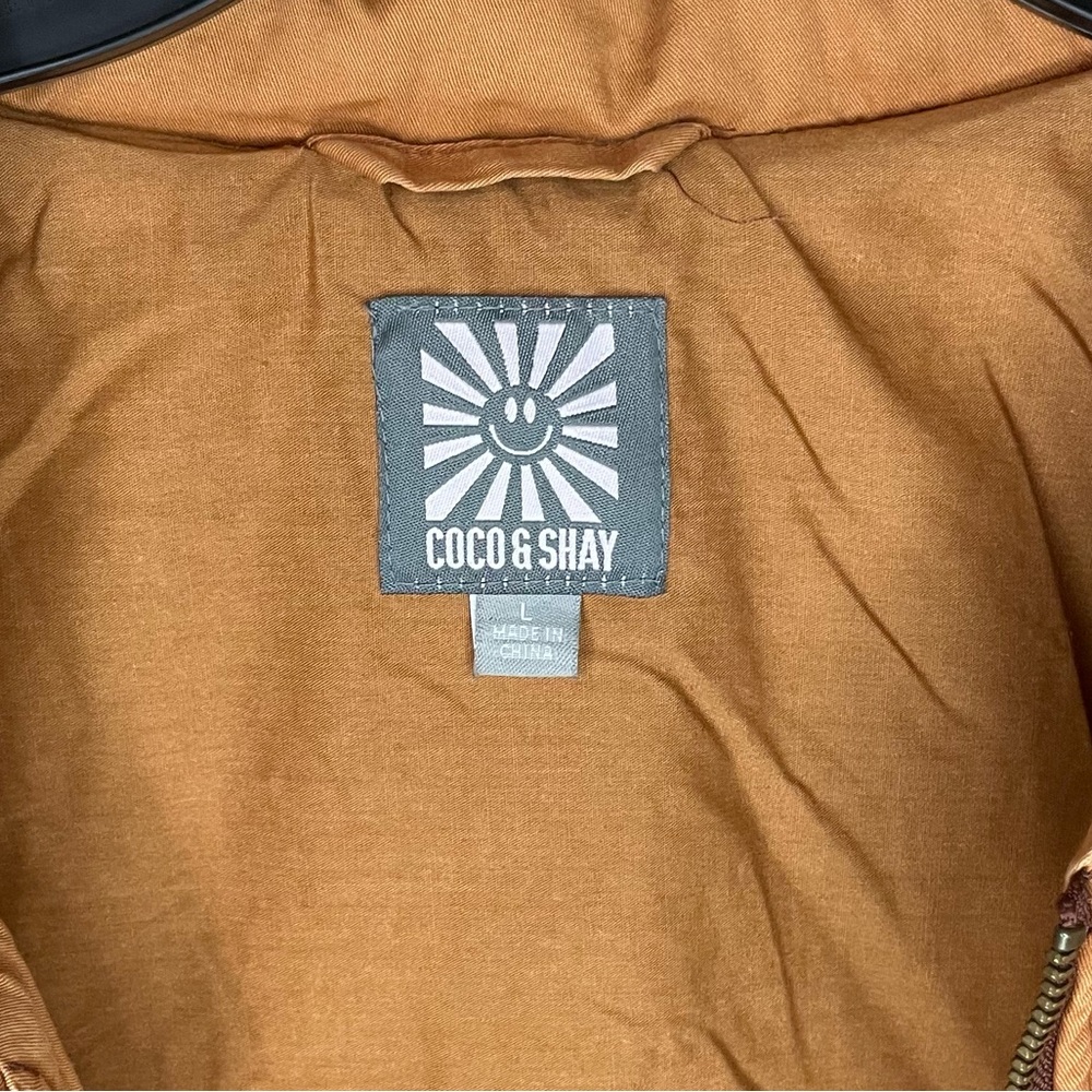 Coco & Shay Quilted Desert Orange Jacket L - Picture 5 of 10